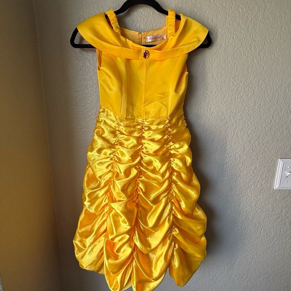 JERRIS APPAREL Belle Costume Halloween Dress, Kids Size 7-8 years old - Picture 7 of 11